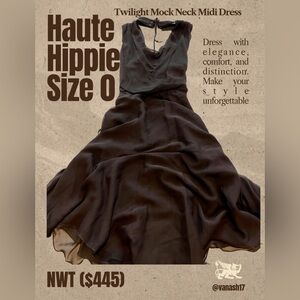 Haute Hippie Silk Asymmetrical Dress size 0 NWT ($445) Unbelievably gorgeous